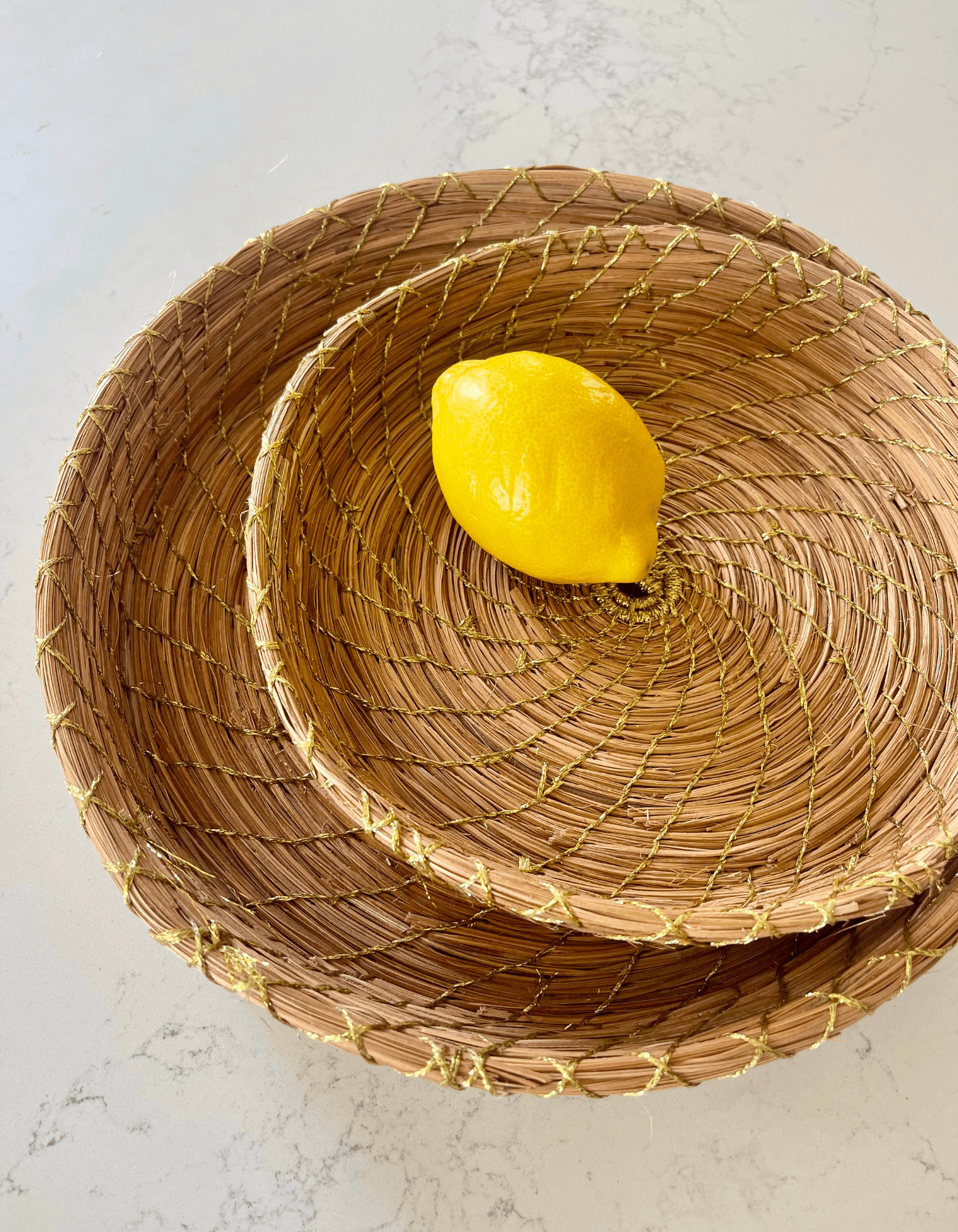 Golden Palm basket - ZOUZ IN