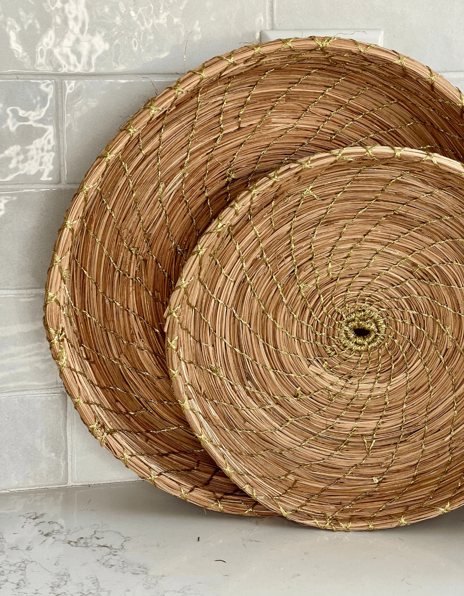 Golden Palm basket - ZOUZ IN