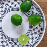 Beautitul modern Tunisian ceramic platter with limes