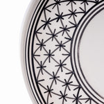 Closeup of the Neo Berber B&W Platter, handmade in Nabeul