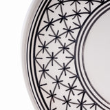 Closeup of the Neo Berber B&W Platter, handmade in Nabeul