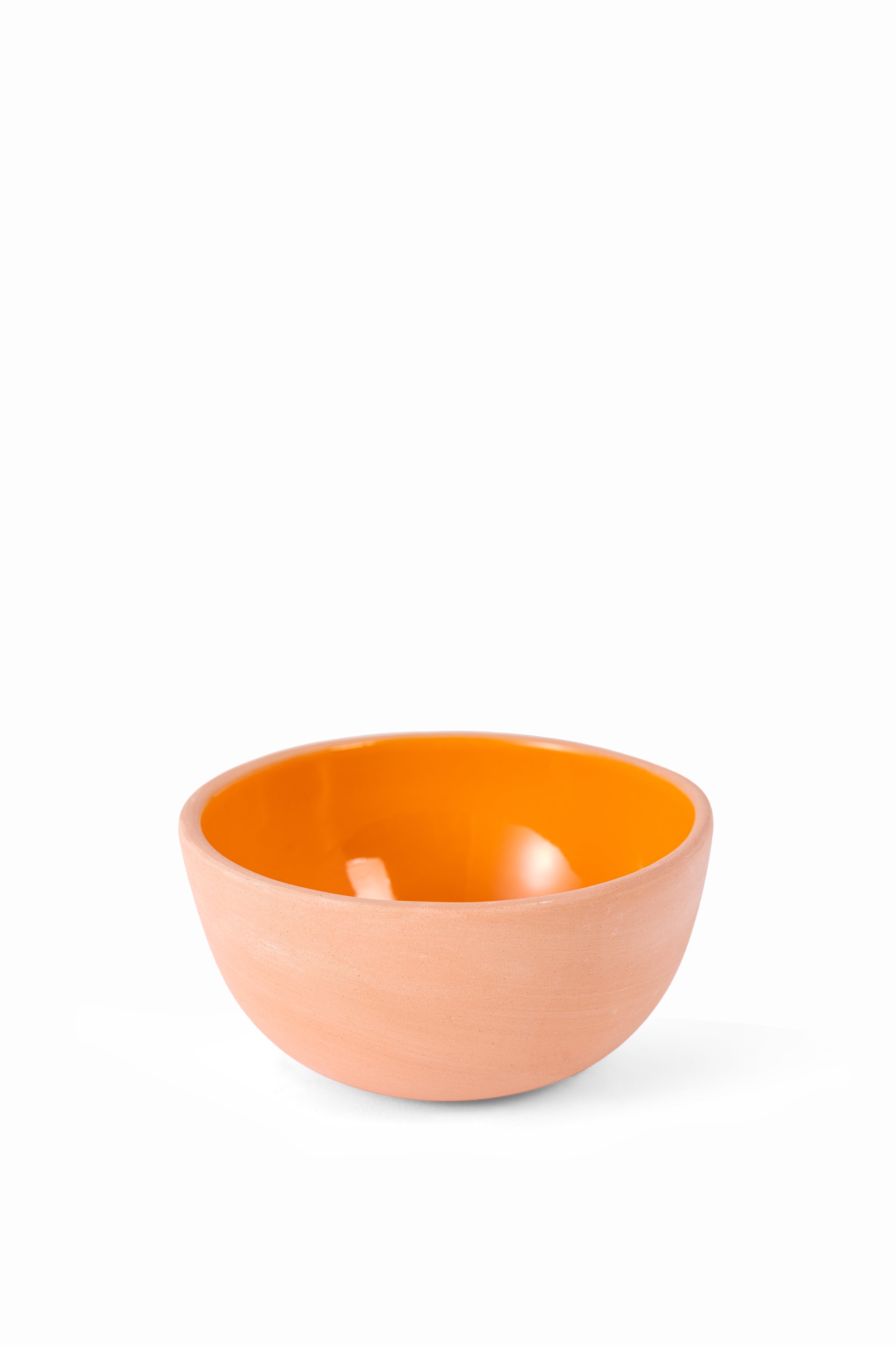 Single Orange Sunset Bowl, handmade Tunisian ceramic