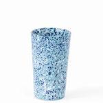 Blue Speckled Tumbler, handmade in Tunisia