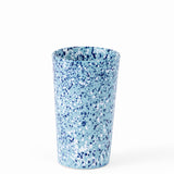 Blue Speckled Tumbler, handmade in Tunisia